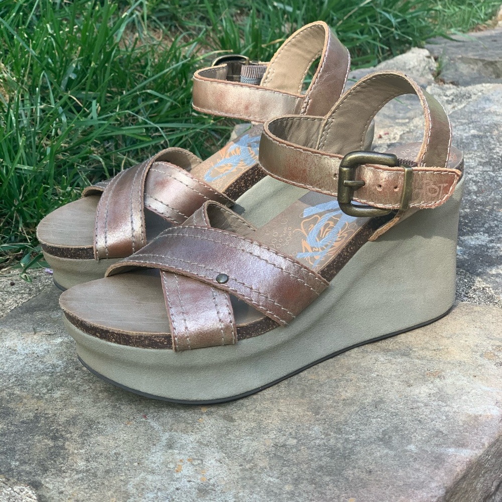 OTBT Bee Cave Wedge sandal, EUC